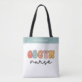 Personalisiert Retro OBGYN Nurse Tasche (Vorderseite)