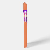 Personalisiert Retro Orange, Rosa, Lila Case-Mate iPhone Hülle (Rückseite / Links)