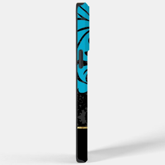 Personalisiert Retro Rosa Aqua Black und Gold Case-Mate iPhone Hülle (Rückseite / Rechts)