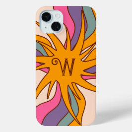 Personalisiert Retro Rosa, Blau, Gold, Braun Case-Mate iPhone Hülle