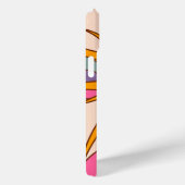 Personalisiert Retro Rosa, Blau, Gold, Braun Case-Mate iPhone Hülle (Rückseite / Rechts)