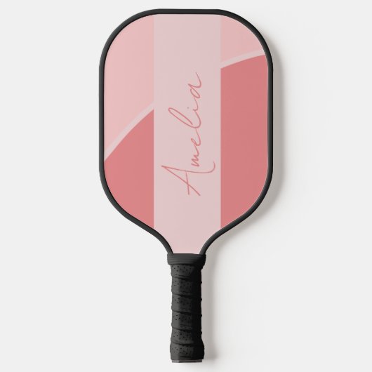Personalisiert Retro-Rosa Pickleball Schläger (Vorderseite)