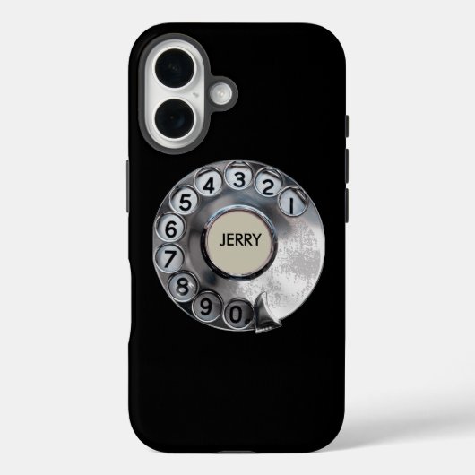 Personalisiert Retro Rotary Case-Mate iPhone Hülle (Rückseite)