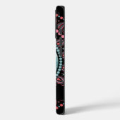 Personalisiert Retro Santa Pinkmas Floral Mandala Case-Mate iPhone Hülle (Rückseite / Links)