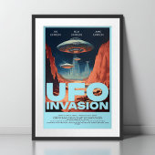 Personalisiert Retro Sci Fi UFO Zuhause Theater Fi Poster