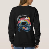 Personalisiert Retro Senior Class of 2025 Sweatshi Sweatshirt (Rückseite)