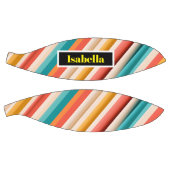 Personalisiert Retro Strip Basketball | Bunt (Panele)