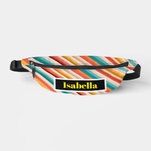 Personalisiert Retro Strip Fanny Pack Bunt Bauchtasche