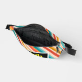 Personalisiert Retro Strip Fanny Pack | Bunt Bauchtasche (Offen)