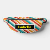 Personalisiert Retro Strip Fanny Pack | Bunt Bauchtasche (Ablage )