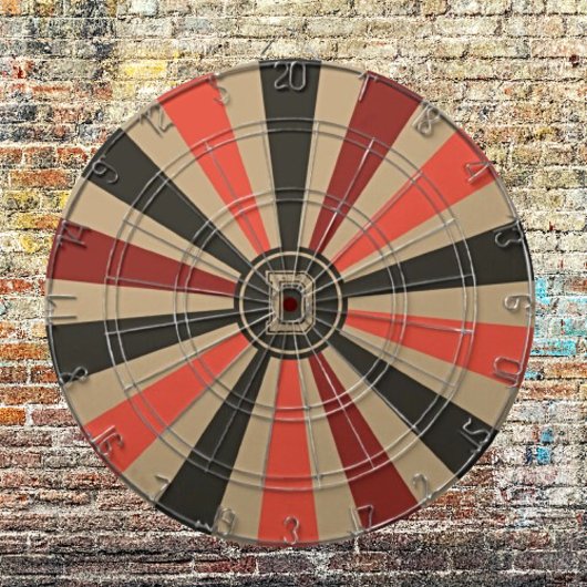 Personalisiert Retro Sunburst - Route 66 Dartscheibe