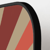 Personalisiert Retro Sunburst - Route 66 Farbe Pickleball Schläger (Linke Seite)