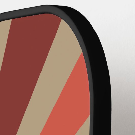 Personalisiert Retro Sunburst - Route 66 Farbe Pickleball Schläger (Linke Seite)