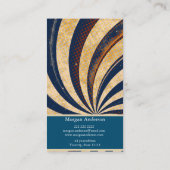 Personalisiert Retro Vintag Abstrakt Trendy Visitenkarte (Rückseite)