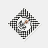 Personalisiert Retro Vintag Football Geburtstagspa Serviette (Ecke)