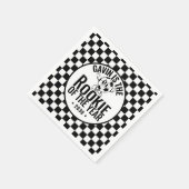 Personalisiert Retro Vintag Soccer Geburtstagspart Serviette (Ecke)