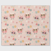 Personalisiert Retro Weihnachten Coole Geschenkbox Geschenkpapier (Flach)