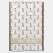 Personalisiert Rhodesian Ridgeback Decke (Vorderseite Vertikal)