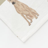 Personalisiert Rhodesian Ridgeback Fleecedecke (Ecke)