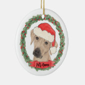 Personalisiert Rhodesian Ridgeback Keramik Ornament (Rechts)