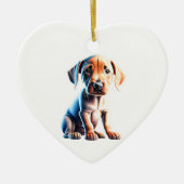 Personalisiert Rhodesian Ridgeback Puppy Keramik Ornament (Vorne)