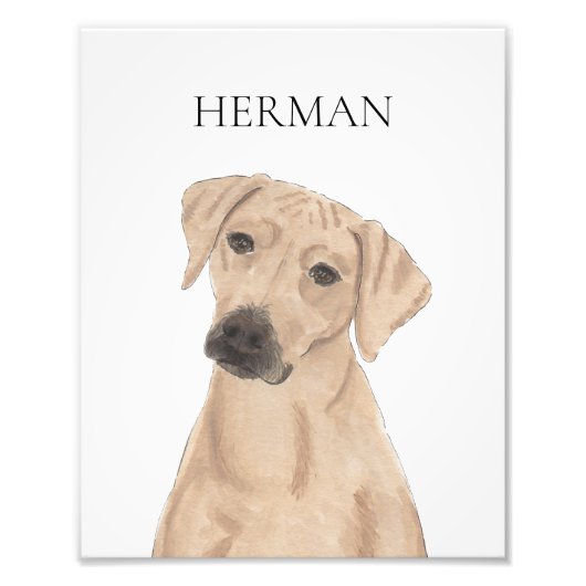 Personalisiert Rhodesian Ridgeback reversible Fotodruck (Vorne)