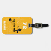 Personalisiert Rip Der Net Hockey Player hat schwa Gepäckanhänger (Vorderseite horizontal)