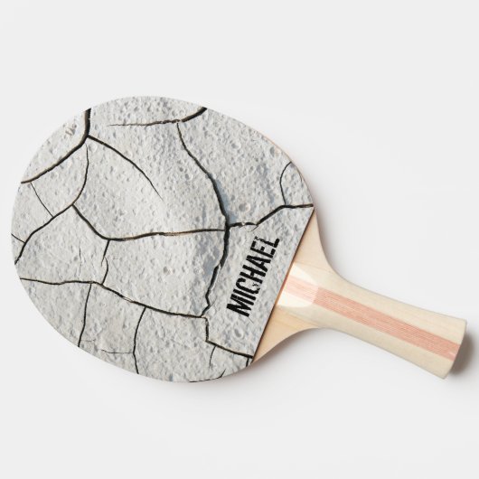 Personalisiert - Risse-Erde-Schmutz Coole Textur Tischtennis Schläger (Seitenansicht)