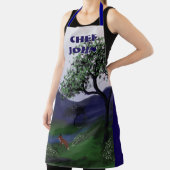 Personalisiert River Fox Design, große Schürze (InSitu)