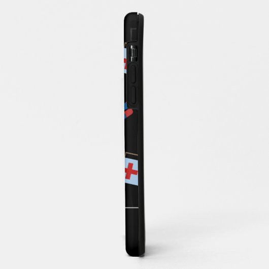 Personalisiert RN Nurse | Medizinisches Muster Case-Mate iPhone Hülle (Hinten/Links)