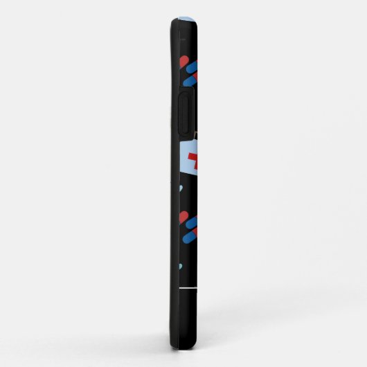 Personalisiert RN Nurse | Medizinisches Muster Case-Mate iPhone Hülle (Hinten/Rechts)