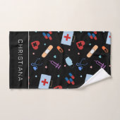Personalisiert RN Nurse | Medizinisches Muster Handtuch (Handtuch)