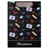 Personalisiert RN Nurse | Medizinisches Muster Klemmbrett (Vorderseite)