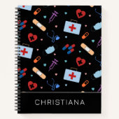 Personalisiert RN Nurse | Medizinisches Muster Notizblock (Vorderseite)