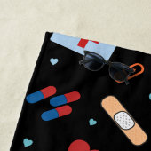 Personalisiert RN Nurse | Medizinisches Muster Strandtuch (Beispiel)