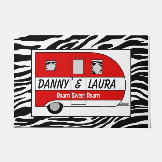 Personalisiert "Roam Sweet Roam" Doormat Fußmatte (Vorderseite)
