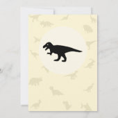 Personalisiert Roaring Dinosaur 1. Geburtstag Einladung (Rückseite)