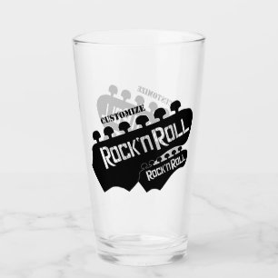 Personalisiert Rock & Roll Glas