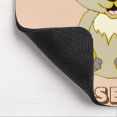Personalisiert Rocky Raccoon Mousepad (Ecke)
