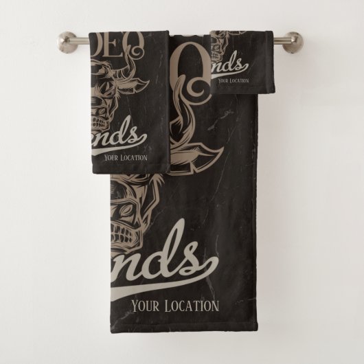 Personalisiert Rodeo Old West Steer Roping Legends Badhandtuch Set (Insitu)