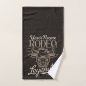 Personalisiert Rodeo Old West Steer Roping Legends Badhandtuch Set (Handtuch)