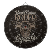 Personalisiert Rodeo Old West Steer Roping Legends Dartscheibe (vorne)