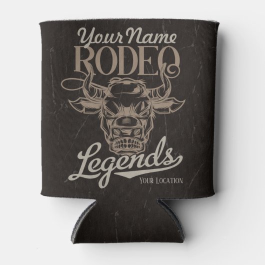 Personalisiert Rodeo Old West Steer Roping Legends Dosenkühler (Vorderseite)