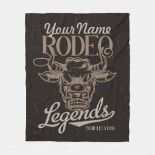 Personalisiert Rodeo Old West Steer Roping Legends Fleecedecke