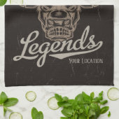 Personalisiert Rodeo Old West Steer Roping Legends Geschirrtuch (Gefaltet)