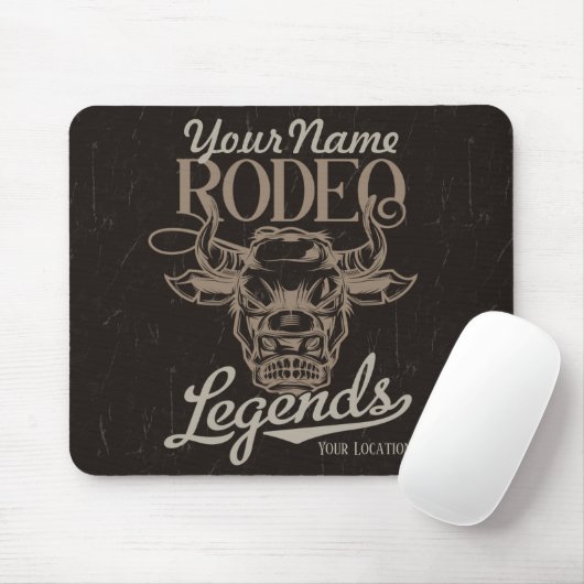 Personalisiert Rodeo Old West Steer Roping Legends Mousepad (Mit Mouse)