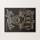 Personalisiert Rodeo Old West Steer Roping Legends Puzzle (Horizontal)