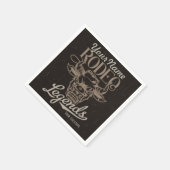 Personalisiert Rodeo Old West Steer Roping Legends Serviette (Ecke)