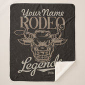 Personalisiert Rodeo Old West Steer Roping Legends Sherpadecke (Vorderseite)