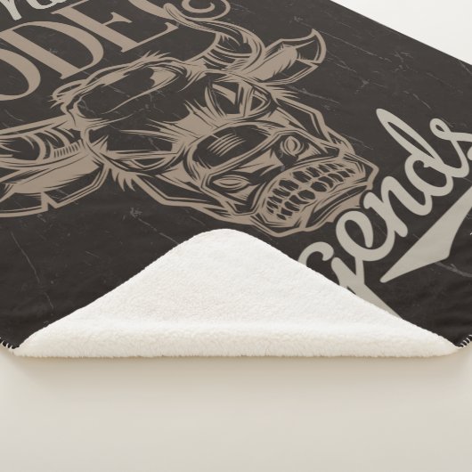 Personalisiert Rodeo Old West Steer Roping Legends Sherpadecke (3/4)